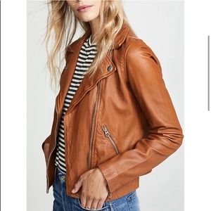 Madewell Washed Leather Moto Jacket